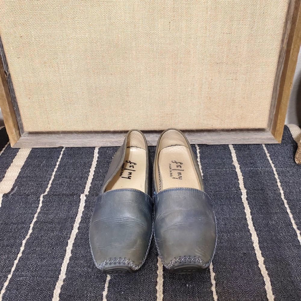 FS NY Teal Blue Driving Loafers Sz 37.5